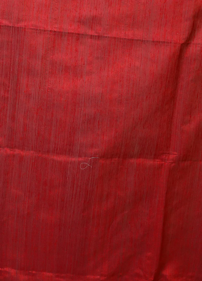 Pink Handloom Matka Pure Silk Saree With Blouse Piece - Image 5