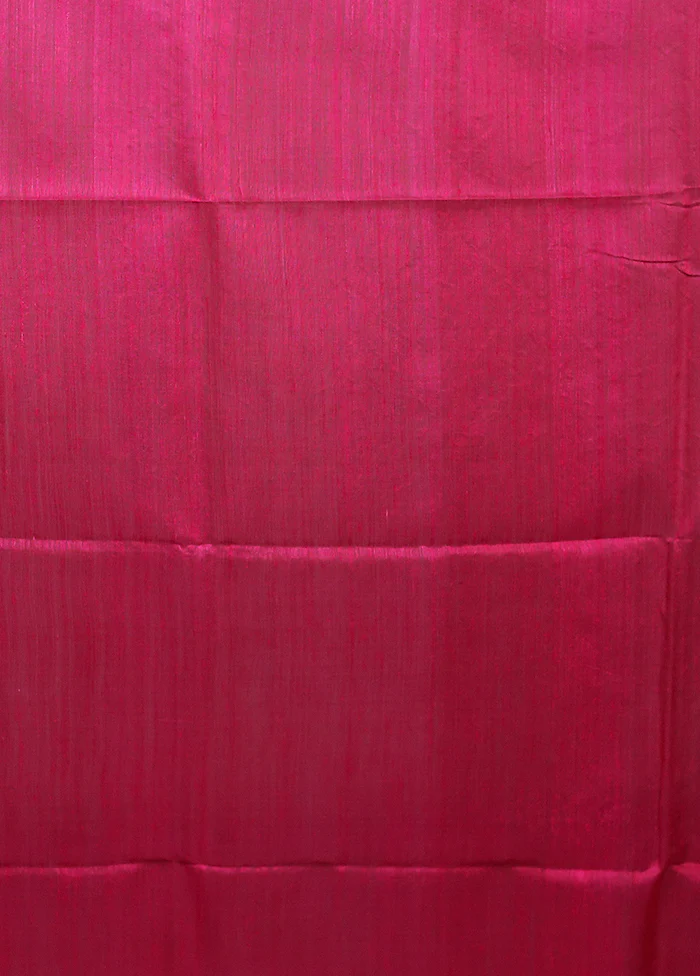 Pink Handloom Matka Pure Silk Saree With Blouse Piece - Image 5