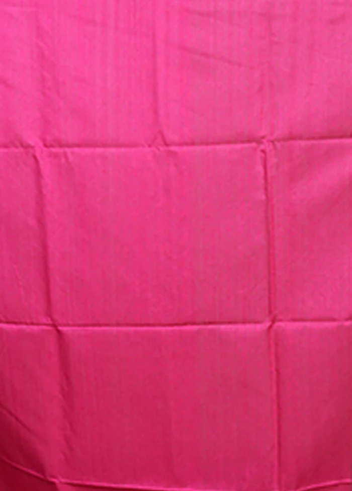 Pink Handloom Matka Pure Silk Saree With Blouse Piece - Image 5