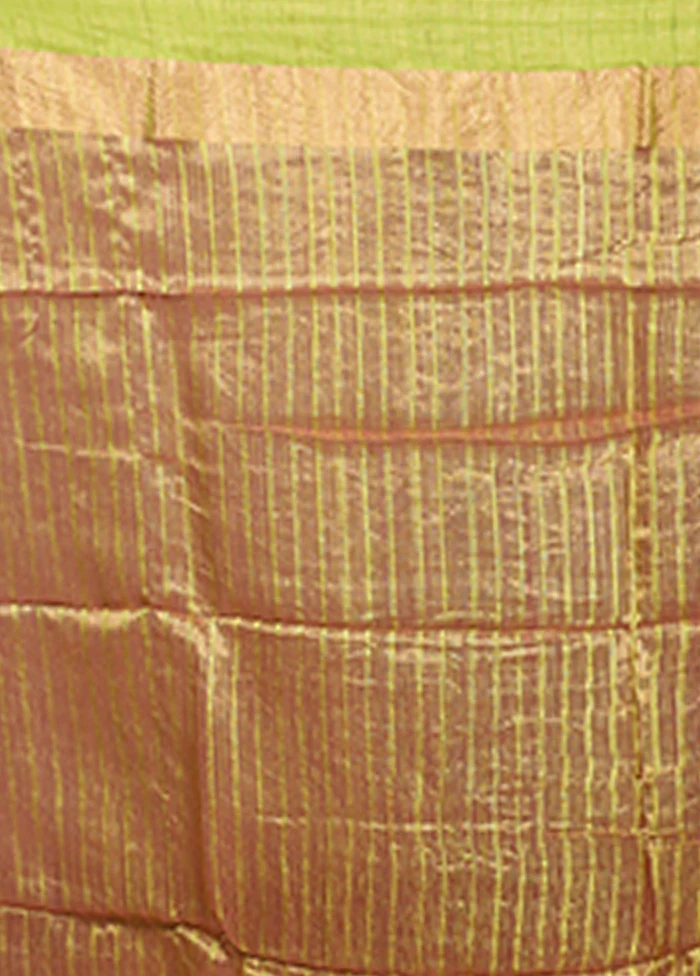 Pink Handloom Matka Pure Silk Saree With Blouse Piece - Image 5