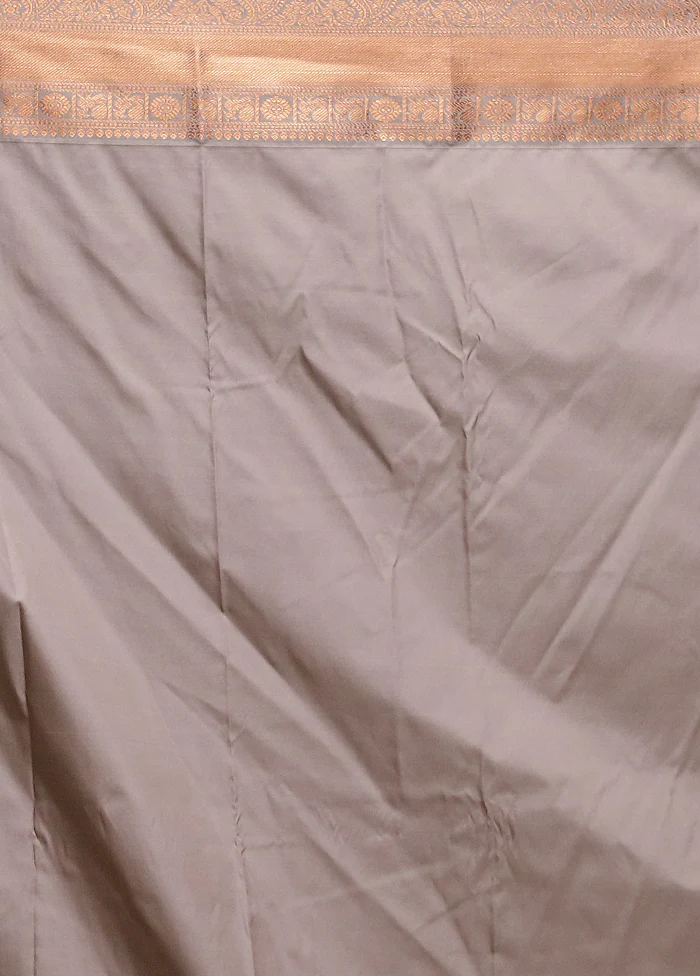 Pink Kanjivaram Silk Saree With Blouse Piece - Image 5