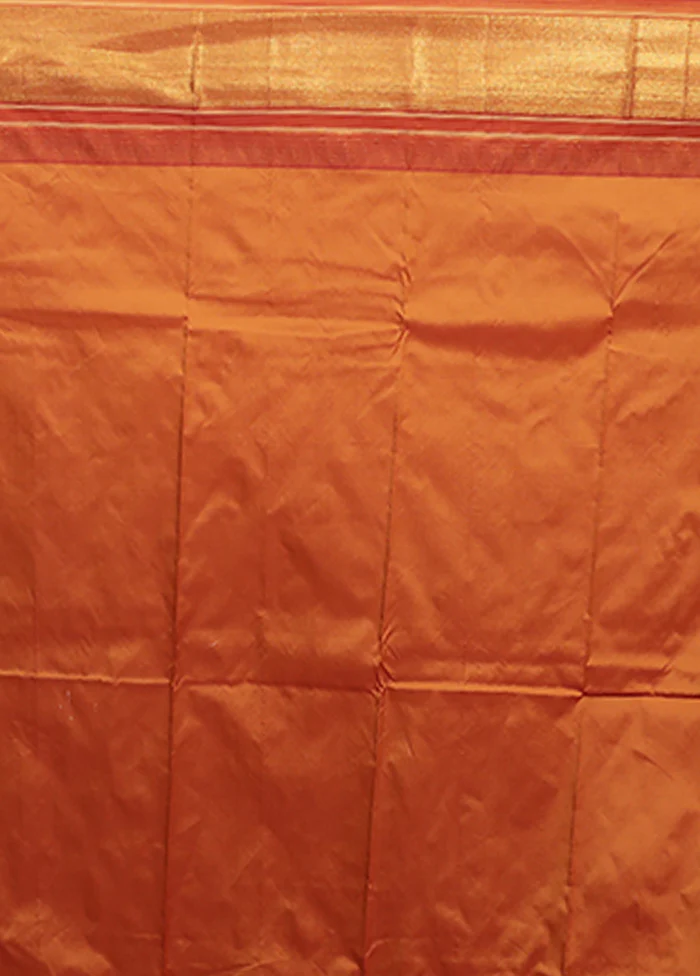 Pink Kanjivaram Silk Saree With Blouse Piece - Image 5
