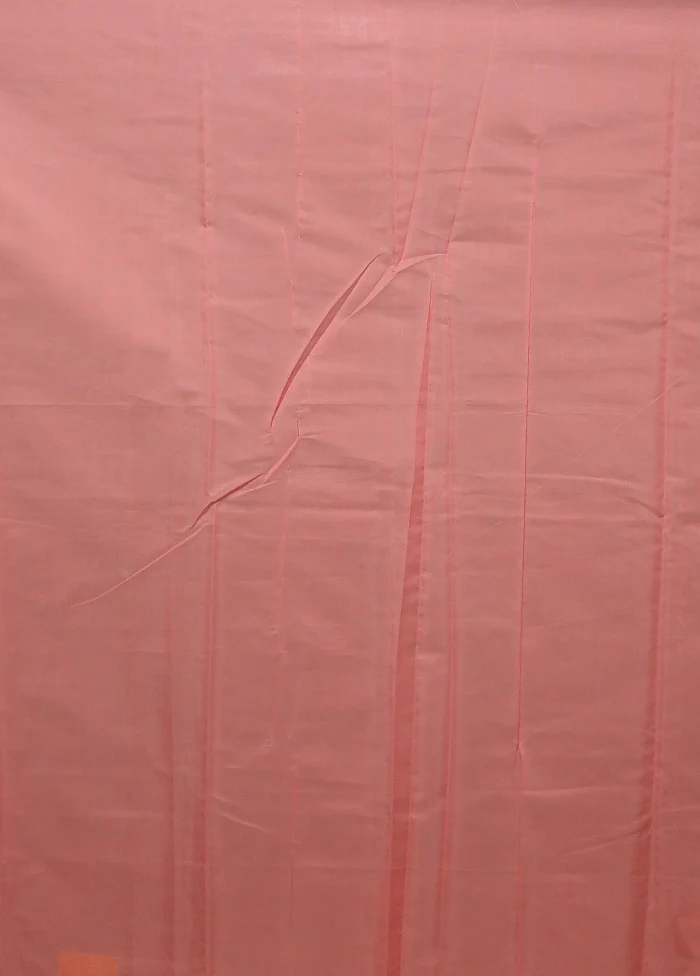 Pink Kora Silk Saree With Blouse Piece - Image 5