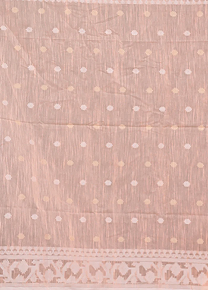 Pink Matka Silk Saree With Blouse Piece - Image 5