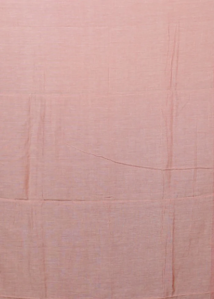 Pink Matka Silk Saree With Blouse Piece - Image 5