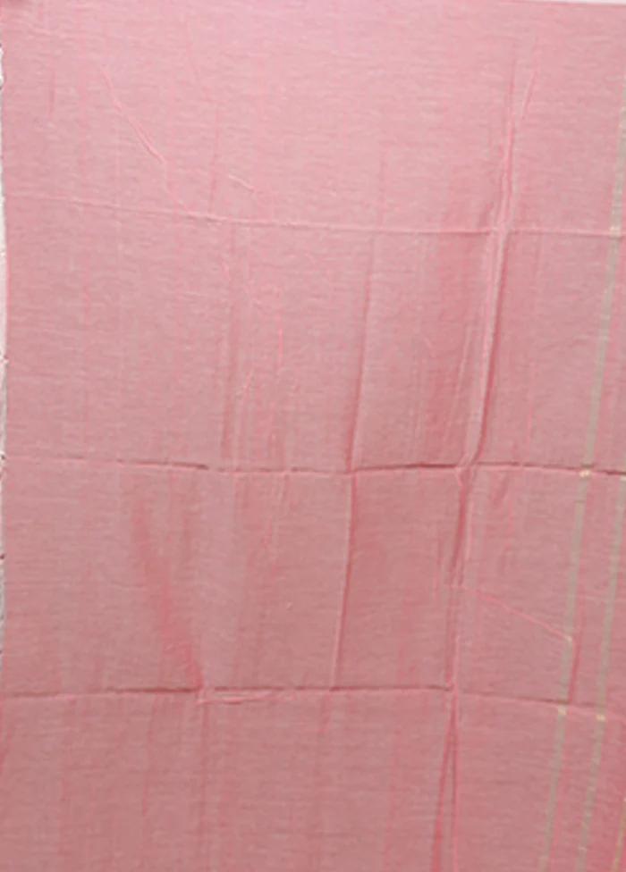Pink Matka Silk Saree With Blouse Piece - Image 5
