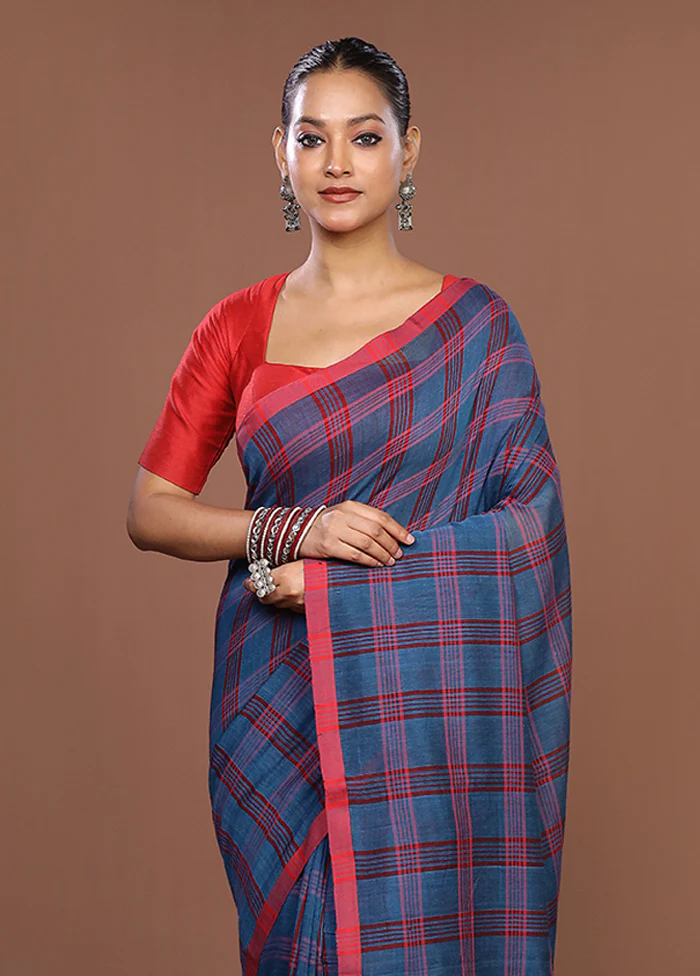 Pink Matka Silk Saree With Blouse Piece