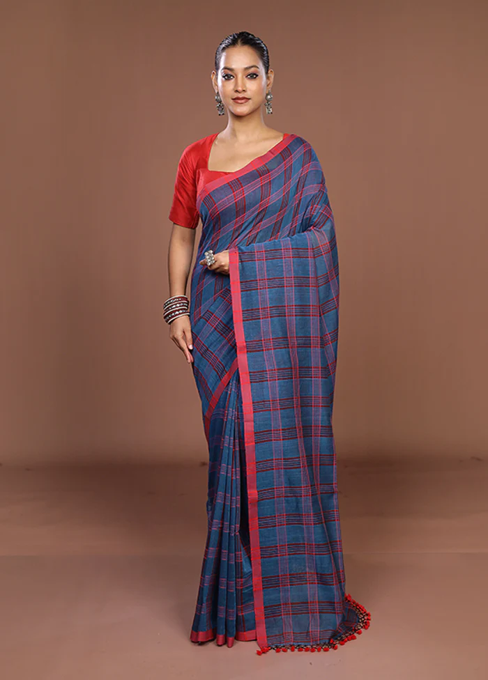 Pink Matka Silk Saree With Blouse Piece - Image 2