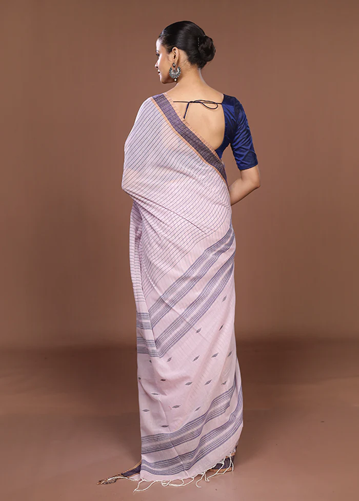 Pink Matka Silk Saree With Blouse Piece - Image 3