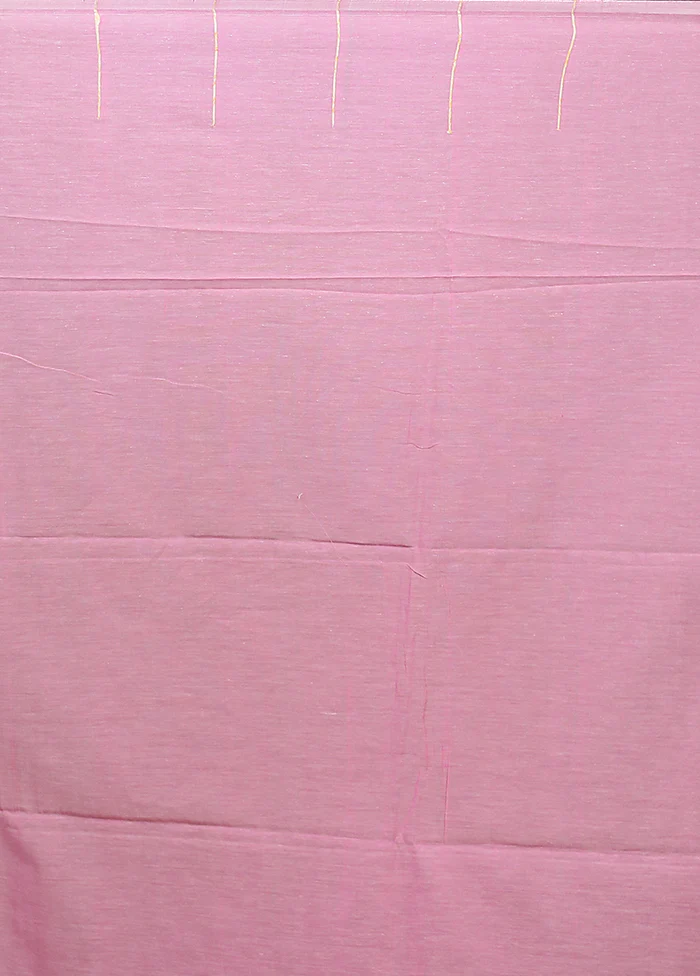 Pink Matka Silk Saree With Blouse Piece - Image 5