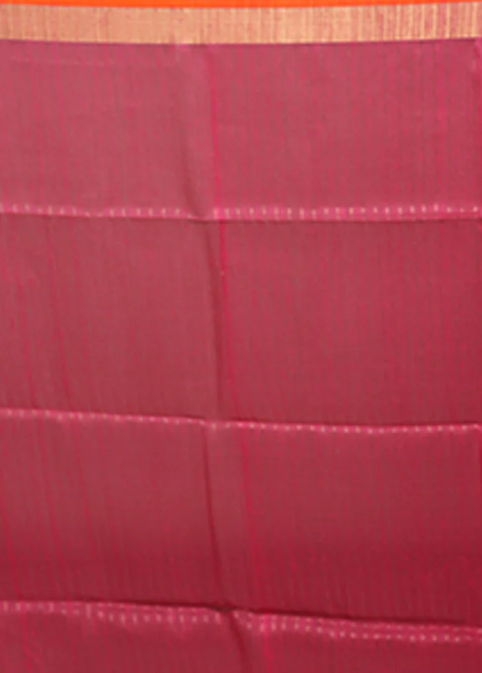 Pink Matka Silk Saree With Blouse Piece - Image 5