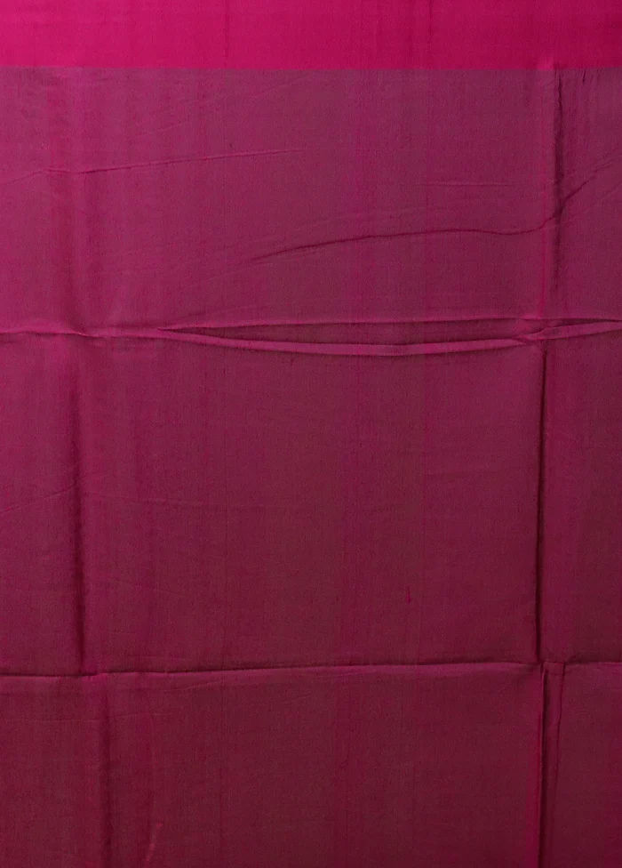 Pink Matka Silk Saree With Blouse Piece - Image 5