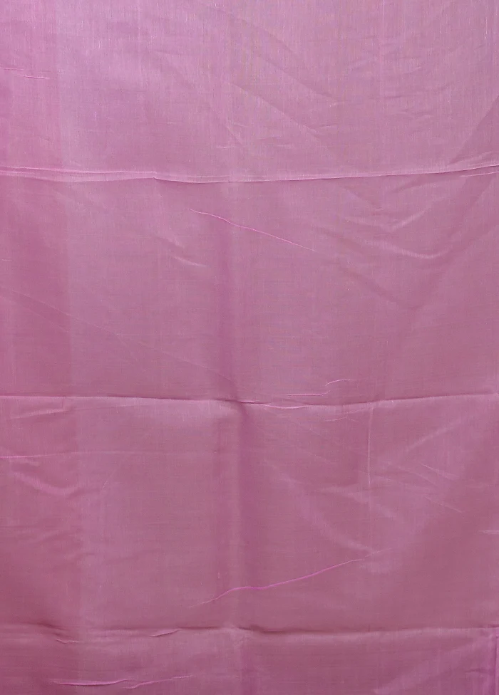 Pink Matka Silk Saree With Blouse Piece - Image 5
