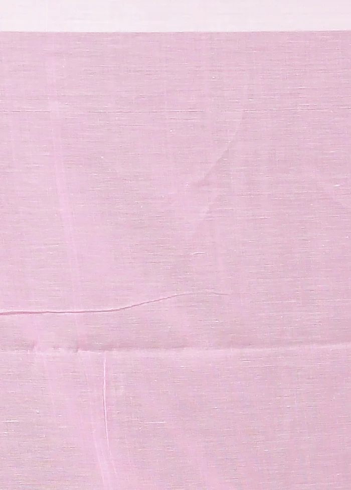 Pink Matka Silk Saree With Blouse Piece - Image 5
