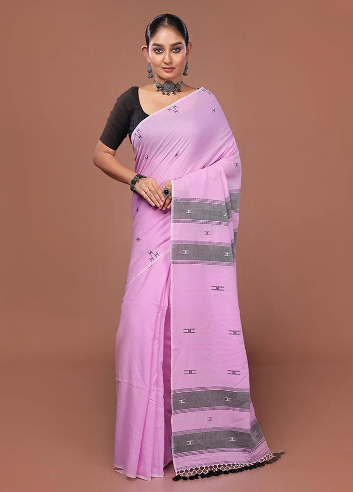 Pink Matka Silk Saree With Blouse Piece - Image 2