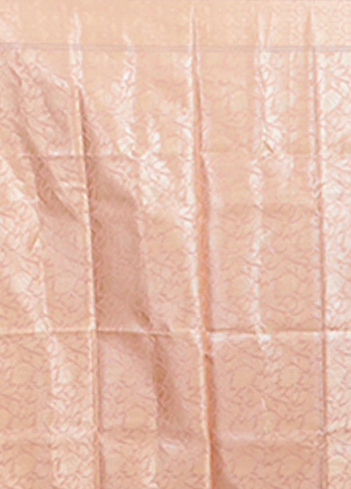 Pink Organza Saree With Blouse Piece - Image 5