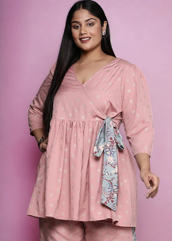 Pink Readymade Rayon Tunic - Image 2