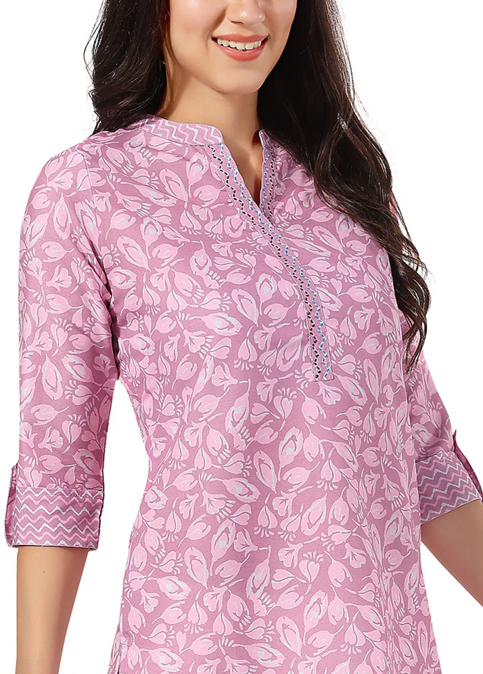 Pink Readymade Rayon Short Top - Image 3