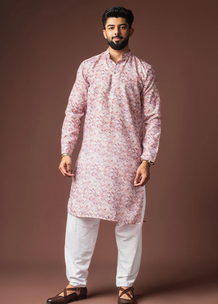 Pink Silk Kurta & Pajama Set