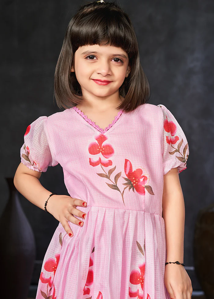 Pink Silk Frock - Image 2