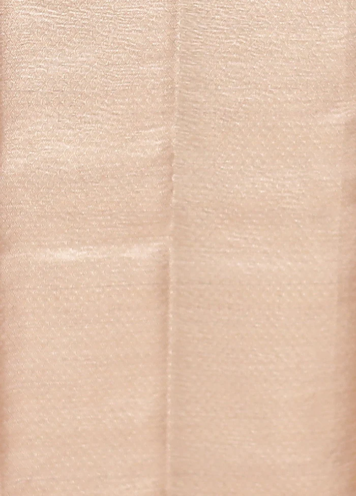 Pink Tissue Silk Saree With Blouse Piece - Image 5