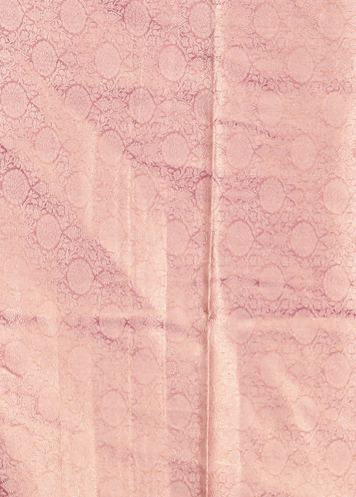 Pink Tissue Silk Saree With Blouse Piece - Image 5