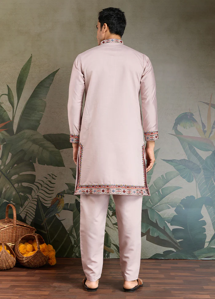 Pink Viscose Kurta - Image 3