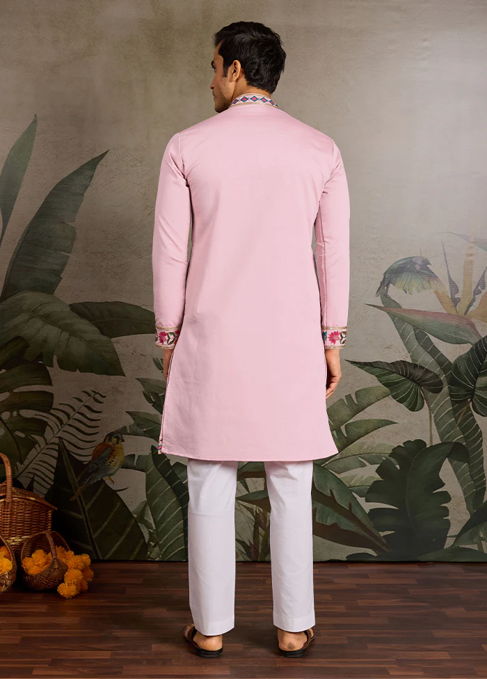 Pink Viscose Kurta - Image 3
