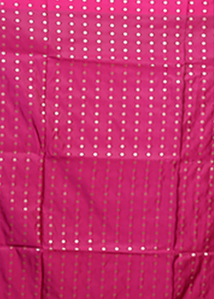 Purple Banarasi Silk Saree With Blouse Piece - Image 5