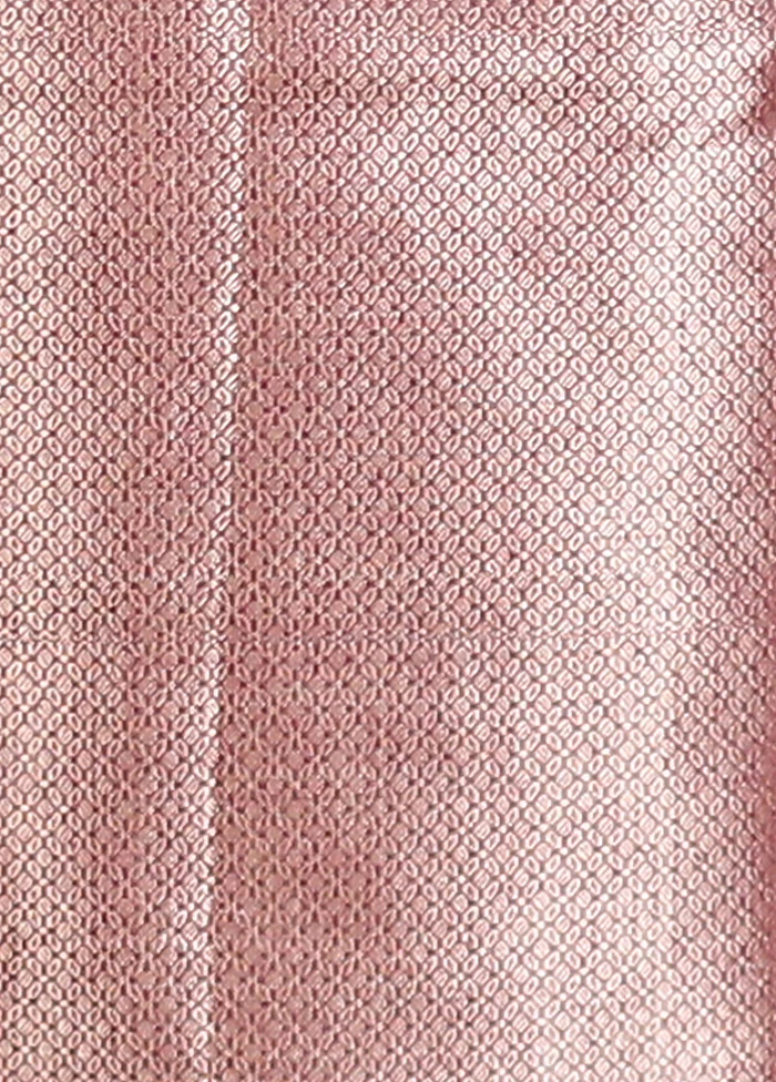 Purple Cotton Saree With Blouse Piece - Image 5