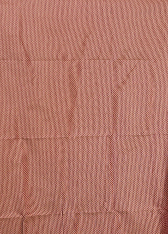 Purple Cotton Saree With Blouse Piece - Image 5