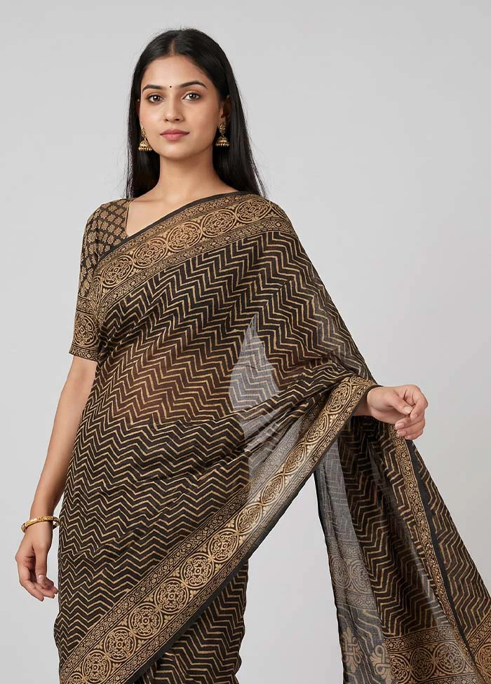 Purple Dupion Silk Saree With Blouse Piece - Image 2