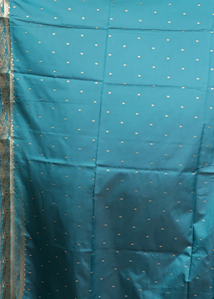 Purple Dupion Silk Saree With Blouse Piece - Image 5