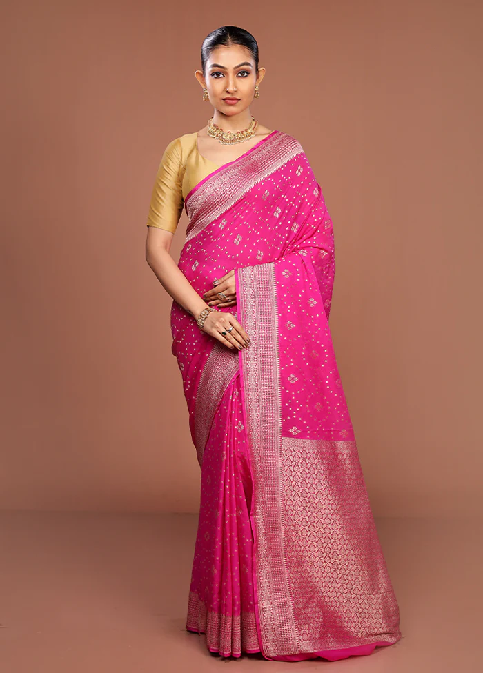 Purple Dupion Silk Saree With Blouse Piece - Image 2