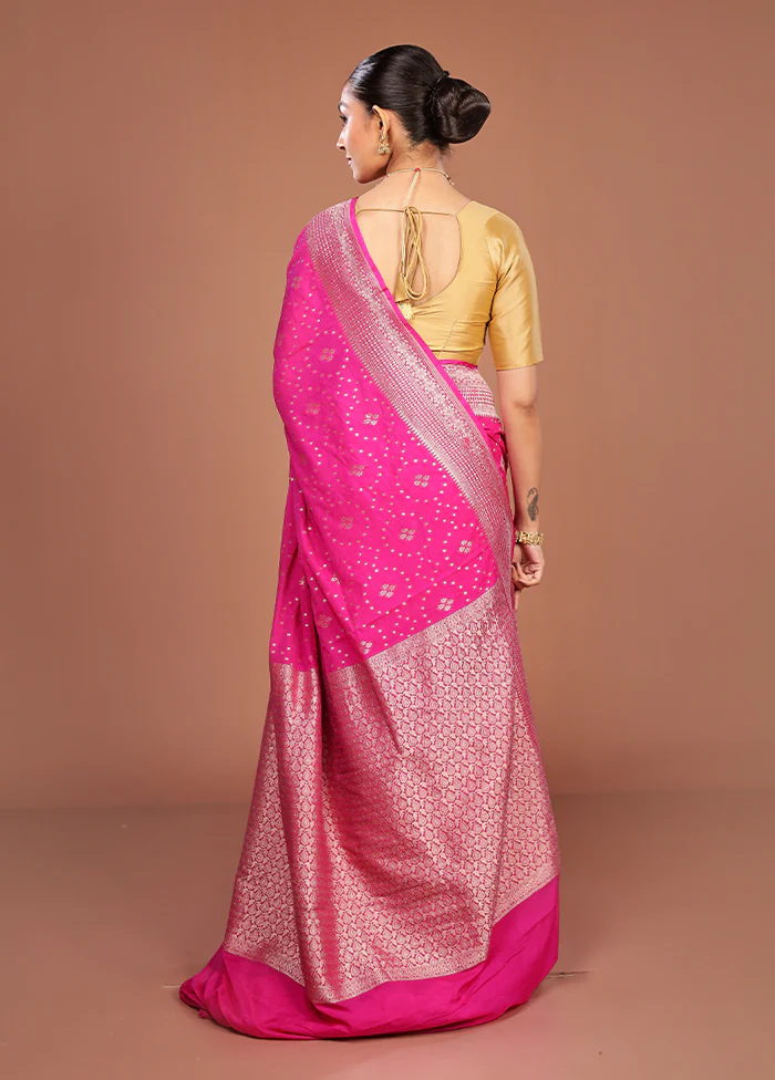 Purple Dupion Silk Saree With Blouse Piece - Image 3