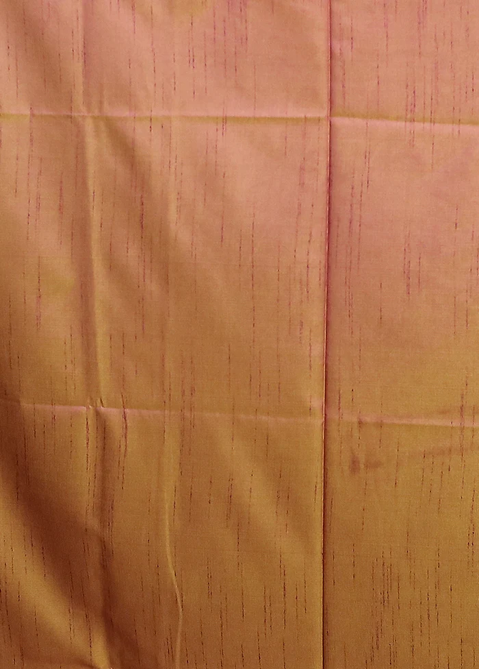 Purple Dupion Silk Saree With Blouse Piece - Image 5