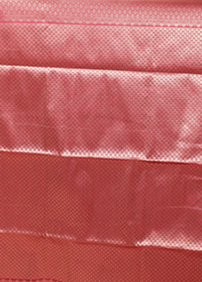 Pink Dupion Silk Saree With Blouse Piece - Image 5