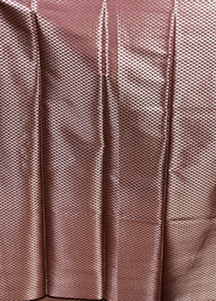 Purple Dupion Silk Saree With Blouse Piece - Image 5