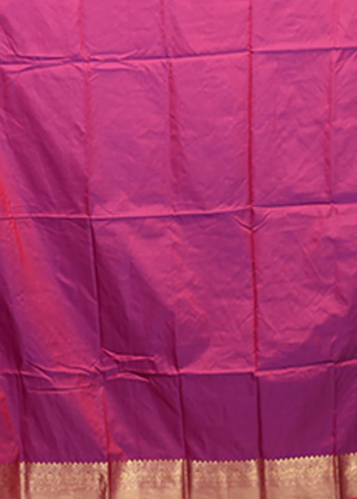 Brown Dupion Silk Saree With Blouse Piece - Image 5