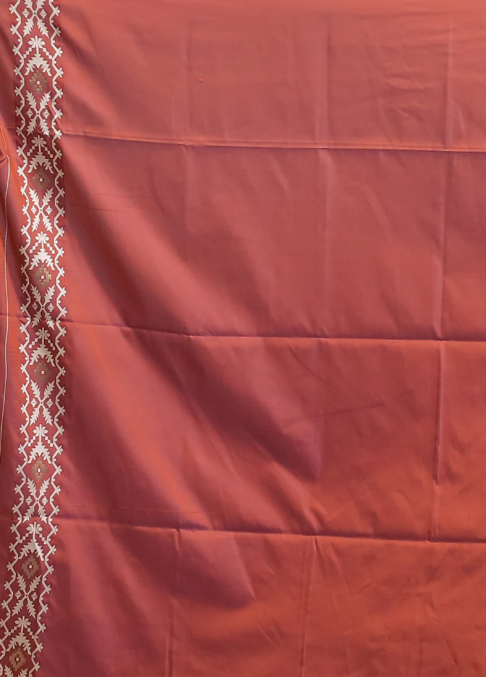 Purple Dupion Silk Saree With Blouse Piece - Image 5