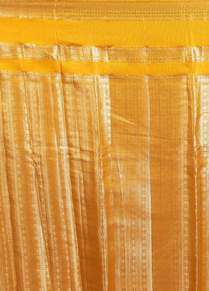 Purple Handloom Dupion Pure Silk Saree With Blouse Piece - Image 5