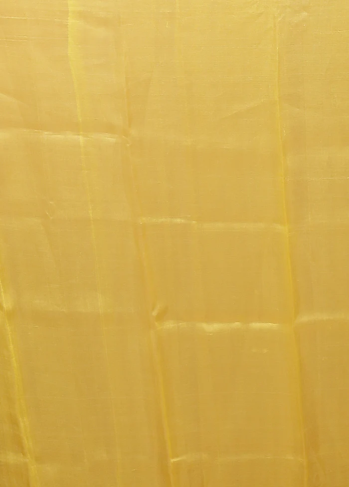 Purple Handloom Kora Pure Silk Saree With Blouse Piece - Image 5