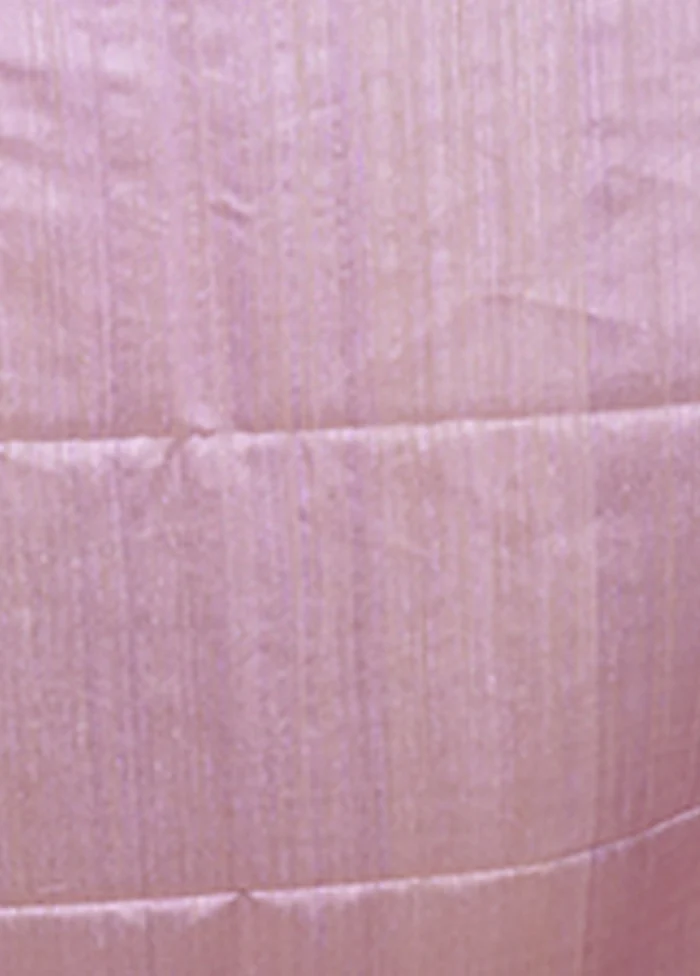 Purple Handloom Matka Pure Silk Saree With Blouse Piece - Image 5