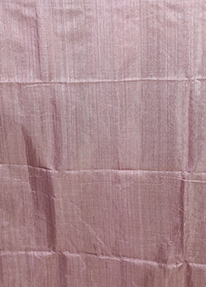 Purple Handloom Matka Pure Silk Saree With Blouse Piece - Image 5