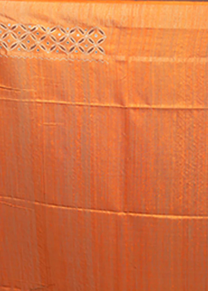 Purple Handloom Matka Pure Silk Saree With Blouse Piece - Image 5