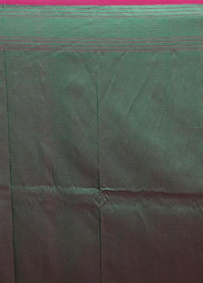 Purple Jamewar Silk Saree With Blouse Piece - Image 5