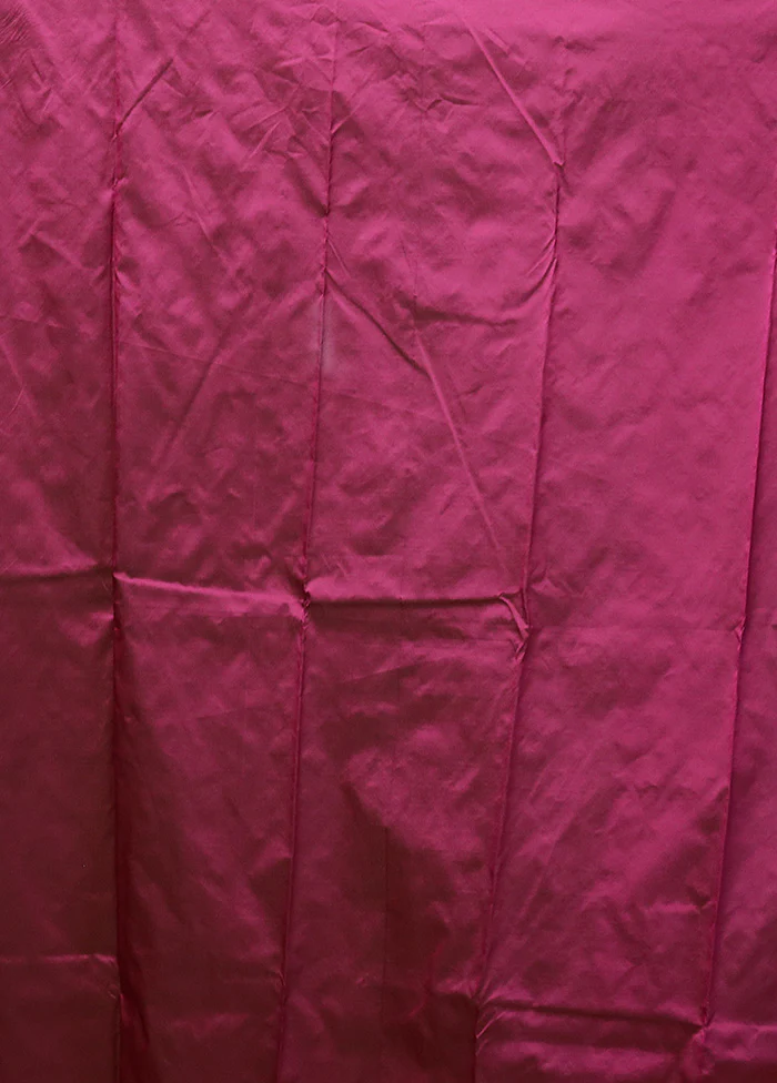 Purple Kanjivaram Silk Saree With Blouse Piece - Image 5