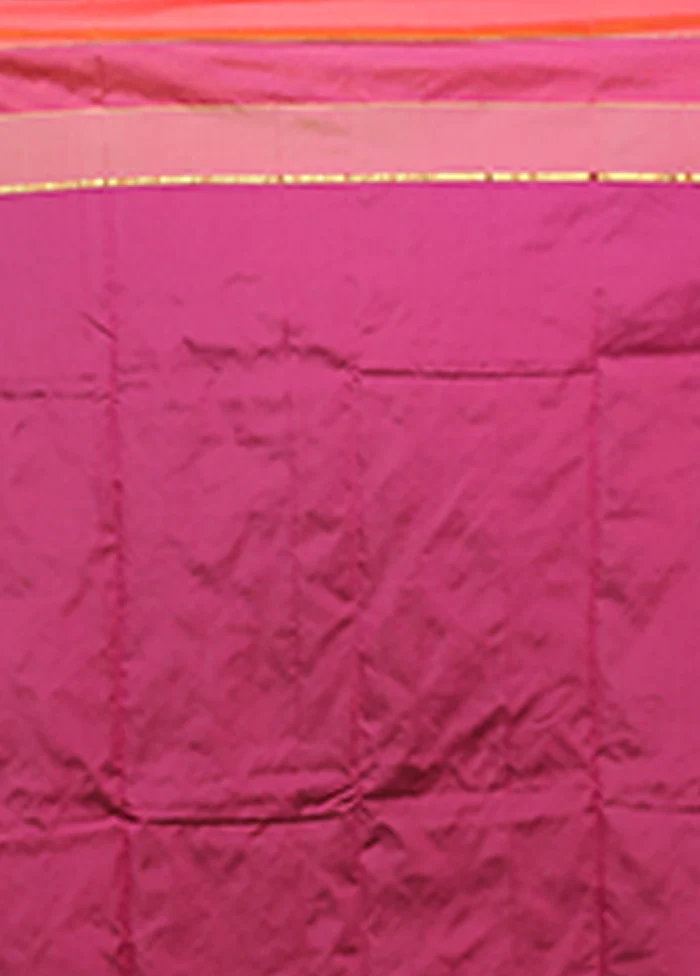 Purple Kanjivaram Silk Saree With Blouse Piece - Image 5