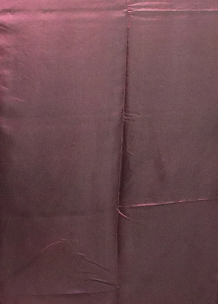 Purple Kantha Stitch Silk Saree With Blouse Piece - Image 5