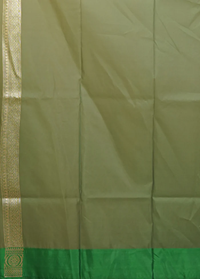 Purple Kora Silk Saree With Blouse Piece - Image 5